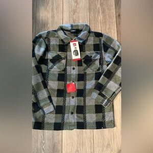 Quiksilver Youth Gray and Black Shirt Jacket